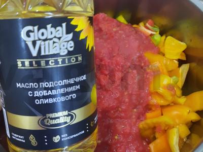 Lečo su paprikomis, pomidorais ir svogūnais Žingsnis 5