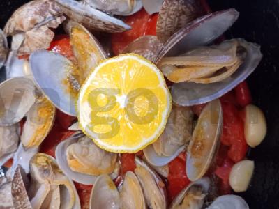 Vongolė su čili pipirais ir citrina Žingsnis 6