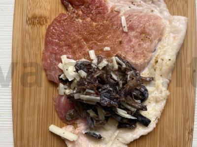 Mėsos ritinėliai su grybais ir sūriu Žingsnis 6