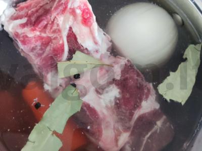 Mėsos sriuba su makaronais Žingsnis 1