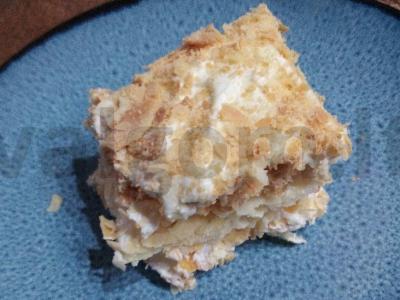 Namų tortas „Napoleonas“ pagrindine nuotrauka