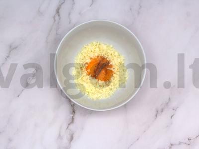 Briuselio kopūstai su krevetėmis ir parmezanu Žingsnis 2