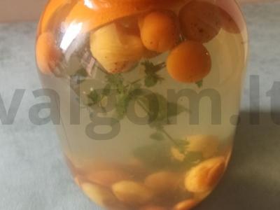Abrikosų-apelsinų kompotas Žingsnis 6