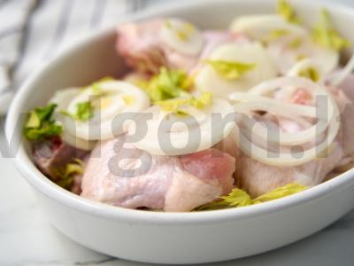 Vištienos šašlykas kefyro marinate Žingsnis 2