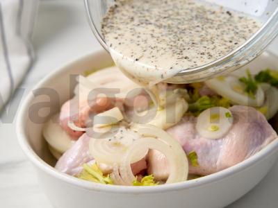 Vištienos šašlykas kefyro marinate Žingsnis 4