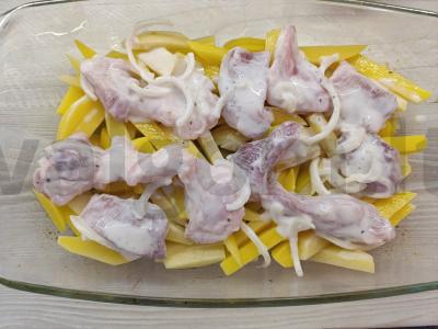 Bulvės su kiauliena ant kefyro vakarienei Žingsnis 5