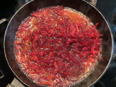 Borsčas su pomidorais ir kiaulienos šonkauliais Žingsnis 6