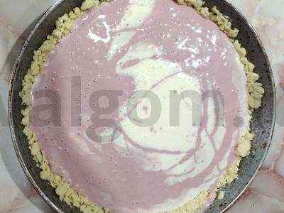 Vanilinis uogų karališkas varškės pyragas Žingsnis 7