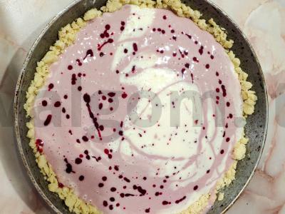 Vanilinis uogų karališkas varškės pyragas Žingsnis 8