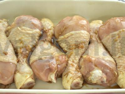 Vištienos blauzdelės česnako-sojų marinate orkaitėje Žingsnis 4