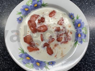 Grūdų košė su braškėmis Žingsnis 6