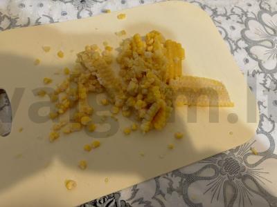 Švelni kukurūza sūrio padaže Žingsnis 2