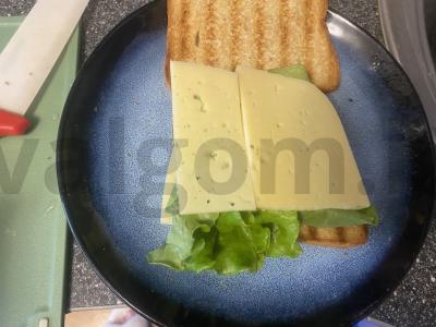 Klubinis sumuštinis su sūriu ir sūdyta upėtakiu Žingsnis 4