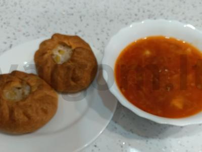 Vak-belyašas su faršu ir bulvėmis pagrindine nuotrauka