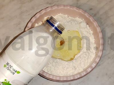 Namų mantai su pienu Žingsnis 4