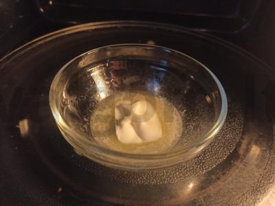 Avižinių dribsnių, kiaušinio ir aviečių desertas Žingsnis 2