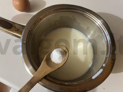 Vanilinis pieno kreminis padažas Žingsnis 2