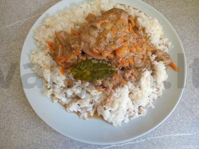 Troškinta vištienos kepenėlė su ryžių garnyru Žingsnis 9