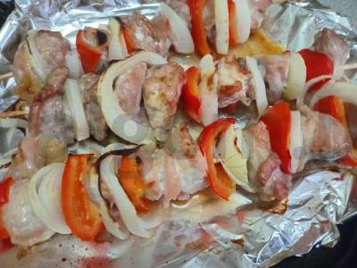 Šašlykai iš kiaulienos garstyčių-medaus marinate Žingsnis 7