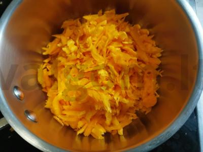 Moliūgų košė su ryžiais ir kukurūzais Žingsnis 1