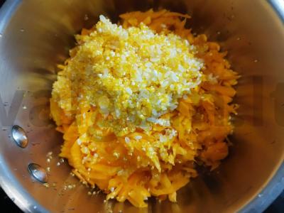 Moliūgų košė su ryžiais ir kukurūzais Žingsnis 2