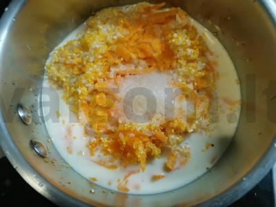 Moliūgų košė su ryžiais ir kukurūzais Žingsnis 3