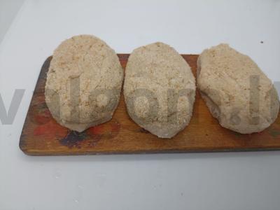 Sultingi vištienos kotletai su sūriu ir marinuotais grybais Žingsnis 1