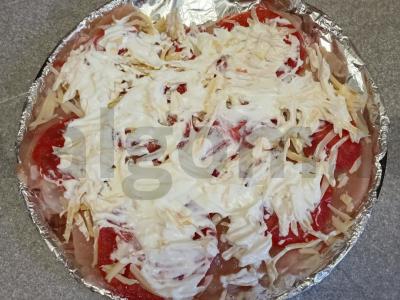 Vištienos krūtinėlė, kepta po sūriu ir džiovintu krapu Žingsnis 5