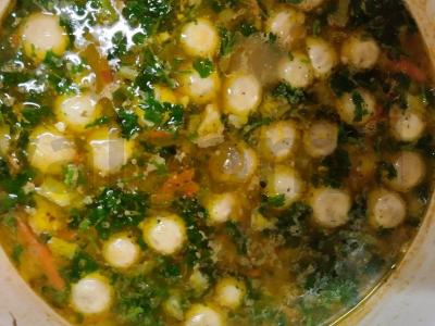 Pomidorų sriuba su kalakutiena ir mini pievagrybiais Žingsnis 9