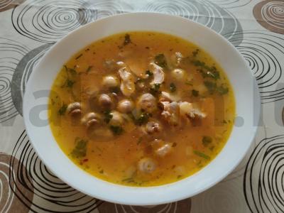 Pomidorų sriuba su kalakutiena ir mini pievagrybiais pagrindine nuotrauka