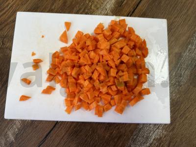 Bulguras su kalakutiena ir daržovėmis Žingsnis 4