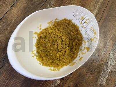 Bulguras su kalakutiena ir daržovėmis Žingsnis 7