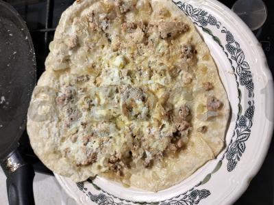 Kepinys su žuvies faršu ir sūriu Žingsnis 6