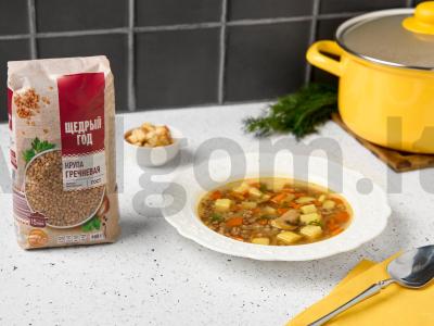 Grikių sriuba be mėsos pagrindine nuotrauka