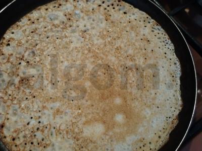 Kepiniai sotūs blynai su vištienos kumpiu ir sūriu Žingsnis 7