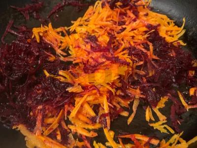 Šviežių kopūstų ir burokėlių šaltibarščiai Žingsnis 4