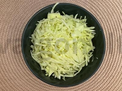 Šviežių kopūstų ir burokėlių šaltibarščiai Žingsnis 5