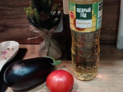 Salotas „Krumka“ su baklažanais Žingsnis 1