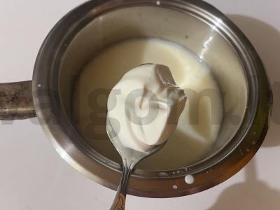 Namų varškės sūris iš pieno ir grietinės Žingsnis 2