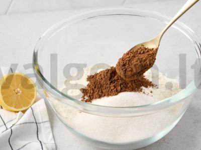 Bananų-varškės pyragas Žingsnis 1