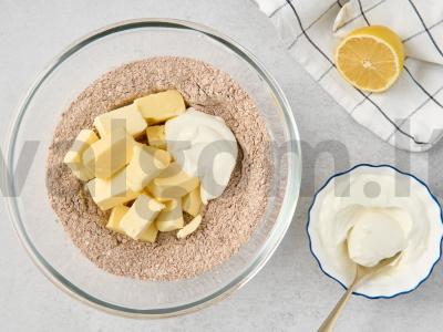 Bananų-varškės pyragas Žingsnis 2