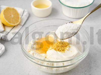 Bananų-varškės pyragas Žingsnis 5