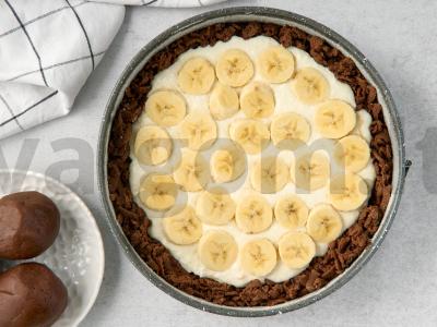 Bananų-varškės pyragas Žingsnis 8