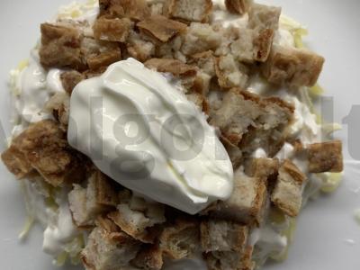 Salotas „Žiemos kepurė“ Žingsnis 4