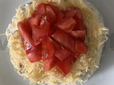 Salotas „Žiemos kepurė“ Žingsnis 9