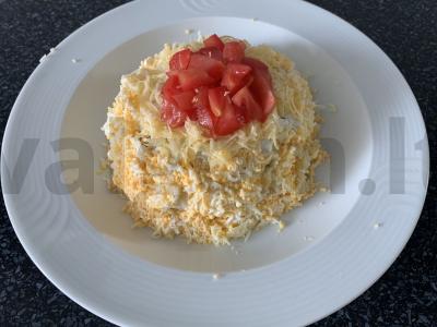 Salotas „Žiemos kepurė“ Žingsnis 11