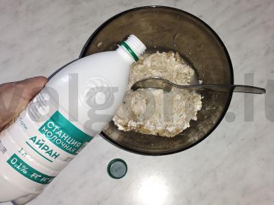 Cukinijų blynai su ayranu Žingsnis 4