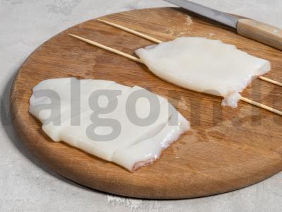 Grilio kalmarų kūneliai Žingsnis 1