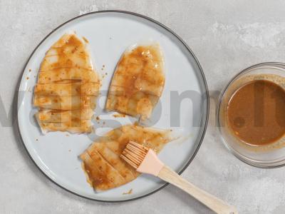 Grilio kalmarų kūneliai Žingsnis 3