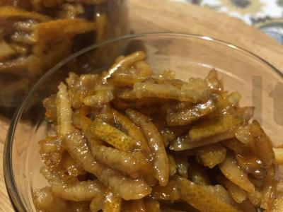 Mandarinų žievelių cukatai pagrindine nuotrauka